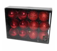 Decorazione di Natale Bagattelle Scatola 12 Perline E Strass 80mm - Scelta