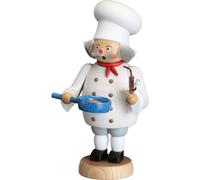 Decorazione di Natale Omino Fumatore Cuoco Colorato Axlxp = 21x12x11cm Nuovo