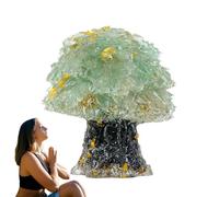 Decorazione di pietra di energia Crystal Stones in Maple Tree Design | Pietre naturali per lo yoga con forma di acero | Estetica compatta, lucidato a mano, decorazione per la casa