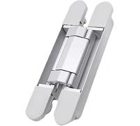 Decorazione di rivestimento, cerniere for porte in legno nascoste a croce silenziosa, cerniere nascoste con una capacità di carico di 80 kg all'interno della scheda piatta aperta. (Oro, G120)(Silver,G