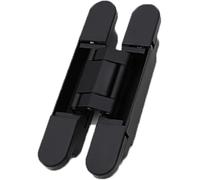 Decorazione di rivestimento, cerniere for porte in legno nascoste a croce silenziosa, cerniere nascoste con una capacità di carico di 80 kg all'interno della scheda piatta aperta. (Oro, G120)(Black,G4
