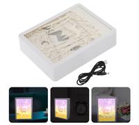 Decorazione Di San Luce Carta Tagliata Notte Lampada Leggera