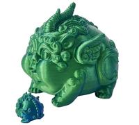 Decorazione di Stampa 3D, Statuetta Stampata 3D,Decorazione Creativa 3D Pi Xiu | Divertenti Ornamenti per la Decorazione 'Ufficio degli Animali, Ornamenti per la Decorazione della tavola da tè Pi