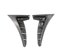 Decorazione di ventilazione laterale per auto, decalcomania per parafanghi laterali per auto, 1 paio di spoiler decorativi per griglia automobilistica, decorazione per ala laterale esterna 'auto