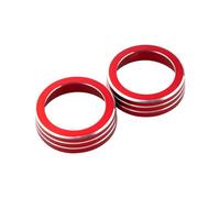 Decorazione D'interni Anello Per Pomello Del Climatizzatore Per Auto Per Civic 10th 2016 2017 2018 2019, Adesivo Decorativo Per Comandi Aria Condizionata(ROSSO)