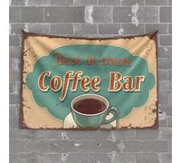 Decorazione divertente per bar Best In Town Coffee Bar: assapora le migliori birre arazzo bar roba per uomo decorazione da parete grotta (100 x 150 cm)