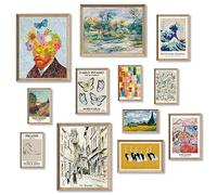 Decorazione eclettica, decorazione massimalista, arte da parete minimalista, decorazione stravagante per l'estetica della stanza, poster alla moda di artisti famosi, stampe artistiche da parete per
