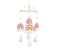 decorazione elegante arazzi per le pareti, Appendiabiti da parete arcobaleno nordico, decorazione da parete in macramè intrecciato a mano, decorazione da parete con arazzo arcobaleno for lettino for b