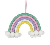 decorazione elegante arazzi per le pareti, Rainbow Macrame Arcobaleno da appendere alla parete, macramè composto da 5 corde intrecciate, decorazione da parete, camera dei bambini (CH5-03) ( Color : Ch