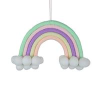 decorazione elegante arazzi per le pareti, Rainbow Macrame Arcobaleno da appendere alla parete, macramè composto da 5 corde intrecciate, decorazione da parete, camera dei bambini (CH5-03) ( Color : Ch