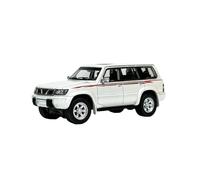 Decorazione Espositiva Per La Collezione Di Modelli Di Auto In Lega Nissan Patrol Y61 Del 1998 In Scala 1:64 Souvenir Macchinine Mini Auto(White)