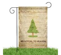 Decorazione esterna del cortile del, bandiera di un appello al cielo - Bandiere e banner per esterni,Dettaglio realistico Bandiera da giardino Schermo verticale Tessuto resistente al decol