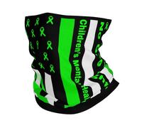 Decorazione Facciale La Bandiera Americana Combatte La Sensibilizzazione sulla Salute Mentale dei Bambini Stampato Fascia per Capelli Elastico Headwrap per Campeggio Motocicletta Yoga