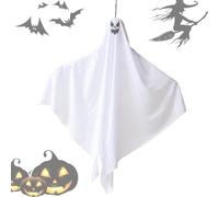 Decorazione Fantasma Carina - Piccoli Appalti Di Parete Fantasma Volante, Oggetti Di Halloween In Tessuto | Design In Tessuto Spettrale Con Viso Smorzante, Ciondolo Durevole Per Camere Da Interno, Pra