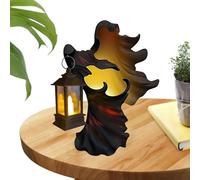 Decorazione fantasma di Halloween - Fantasma animato da appendere con luci, accessorio spaventoso per Halloween | Statua spaventosa vintage appesa illuminata, decorazioni spaventose di Halloween per l