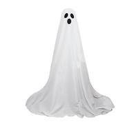 Decorazione fantasma di Halloween Spooky - Decorazione fantasma incandescente all'aperto con luci a LED | Fantasmi retrattili in tessuto bianco 2M per il portico, il sentiero, la porta d'ingresso, la
