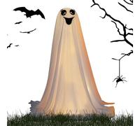 Decorazione Fantasma - Fantasma Luminoso Esterno Decor Spaventoso - Decorazioni Halloween Giganti per Cortile Sentiero Casa Interno Esterno Portico Giardino Porta d'Ingresso Casa Stregata