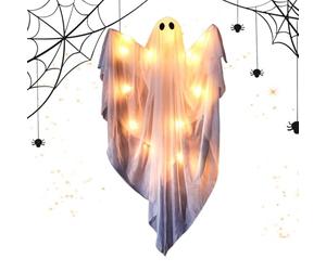 Decorazione fantasma | Ghost Led illuminato, statua appendibile statuette incandescente decorazione spaventosa con suoni per casa, cortile, porta, portico esterno
