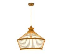 Decorazione fatta a mano il lampadario illuminazione a ciondolo a sospensione, lampada a sospensione di cumulo di vimini rattan lampada a sospensione intrecciata per l'isola della cucina, bramare