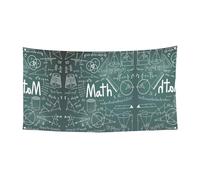 Decorazione festiva per lezioni di matematica con stampa di parole Holloween, cartello per celebrazioni, facile da appendere con corde, 1 confezione
