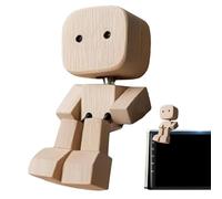 Decorazione Figura Di Legno | Bambola di Legno con Piedi Tremolanti a Forma ,Scultura Mobile Divertente Ornamento per Cruscotto per Camera da Letto Soggiorno Dormitorio Studio Viaggi Uscite in Famigli