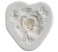 Decorazione Flex Modello Rose Forma di Sollievo Silicone Städter Fiore Fondente