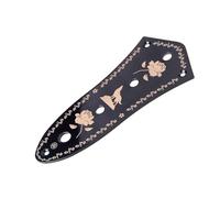 Decorazione Floreale Piastra Di Controllo Nera A 4 Fori Compatibile Per Parti Di Chitarra Jazz Accessorio per Chitarra Strumento