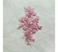 Decorazione floreale tridimensionale 3D, applique con strass, fai da te, in pizzo, colletto finto, ricamo, abbigliamento, accessori, forniture artigianali-1 pz_d