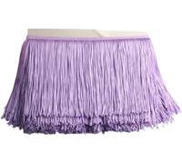 decorazione fluida, Nappe e frange multicolori, 1 iarda e 15 cm, in poliestere, for tende da ballo latine, for cucire(Light Purple)