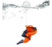 Decorazione galleggiante per acquari | Fish Tank Decorazione Cartoon Fish Playmate | Betta Toys per acquari, Fat Diver Guarda appeso galleggiante per acquario