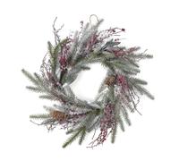 Decorazione Ghirlanda con bacche rosse Ø 50 cm - Decor