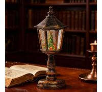 Decorazione Globo Di Neve Natalizia - Per Scene Con Cono Esagonale - Decorazione di di Neve Luminosa di Natale - Per Camera Dei Bambini Sotto L'Albero Soggiorno Camera Da Amici Adolescenti Adulti