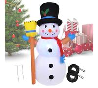 Decorazione Gonfiabile A Forma Di Pupazzo Di Neve,Decorazione LED per Festività Invernali | Pupazzo Di Neve Gonfiabile Per Natale Da Esterno,Per Cortile Prato Terrazza Parco Viale Portico Balcone Fest