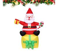 Decorazione Gonfiabile di Babbo Natale per Esterni - 1,8 m LED Decorazioni Festive,Gonfiabile di Babbo Natale,Adatto per la Famiglia, per Interni, Giardino, Prato, Casa e Cortile per