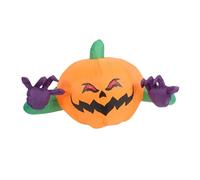 Decorazione gonfiabile di Halloween a forma di zucca, illuminata a LED,