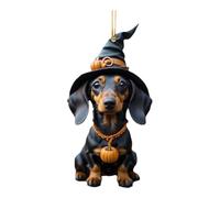 Decorazione Halloween Bassotto, Adesivo Auto 2D Specchietto Retrovisore, Appeso Per Giardino Cancello Patio Porch Autunno Cucina Interna