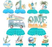Decorazione hawaiana, decorazione da tavolo a nido d'ape 3D, accessorio per feste estive in piscina, feste a tema in spiaggia, decorazione hawaiana, bomboniere, compleanno, festa
