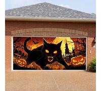 Decorazione horror Benvenuti a Halloween. Uno striscione da garage che si deve assolutamente avere! L'atmosfera festiva è piena di sorprese e gioia e illumina il vostro garage in un batter d'occhio (B