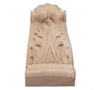 Decorazione in legno intagliato Corbel applique perfetta per mobili e arte murale (10 x 4,5 x 1,8 cm)