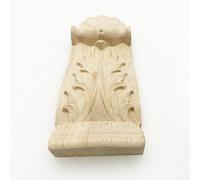 Decorazione in legno intagliato Corbel applique perfetta per mobili e arte murale (12 x 6 x 2 cm)