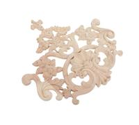 Decorazione in Legno Intagliato Rosa Stile Francese per Mobili | Toni Cachi, Dettagli Intagliati Complessi, Progetto Fai, per Porta, Armadio, Parete e Interni