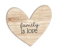 Decorazione in legno Tavoletta Family is Love - Forme in legno realizzate a mano un idea originale per decorare la casa, decorazione in legno da appendere o da appoggio