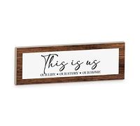 Decorazione in Legno Tavoletta This is us - Forme in Legno realizzate a Mano Un Idea Originale per Decorare la casa, Decorazione in Legno da Appendere o da appoggio