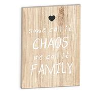 Decorazione in Legno Tavoletta We Call it Family - Forme in Legno realizzate a Mano Un Idea Originale per Decorare la casa, da Appendere o da appoggio