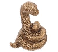 Decorazione in metallo a forma di serpente in ottone, figurina cinese in