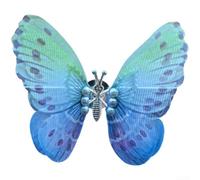 Decorazione in metallo per bocchetta dell'aria dell'auto a forma di farfalla con movimento reattivo per un'esperienza rilassante in auto (verde)