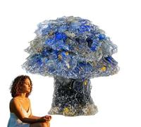 Decorazione in pietra - Pietre energetiche nel design 'albero d'acero | Pietre naturali per yoga a forma di albero d'acero | Estetica compatta, lucidata a mano, decorazione