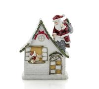 Decorazione in poliresina con LED 14,5 x 8 x h 19,5 cm - Courmayeur