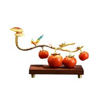 Decorazione in Resina di Cachi, significato di Buon auspicio, Ornamenti realistici e Carini per la casa, Regalo di Cachi in Ceramica, Ornamento di Cachi di Buon auspicio per Il Soggiorno
