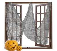 Decorazione in Tessuto per Halloween,76 X 183 Cm Garza Decorazione Esterna per Halloween | Stagionale per Appartamento Ufficio Casa Stregata Giardino Patio Scuola Fattoria